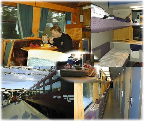 夜行列車の様子